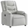 vidaXL Recliner Chair Cloud Grey Fabric