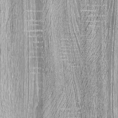 vidaXL Сайдборд, сив сонома, 34,5x34x90 см, инженерно дърво