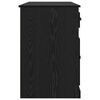 vidaXL Маса с шкаф Черния дъб 154,5 x 50 x 75 см Инженерно дърво