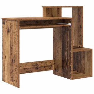 vidaXL Бюро Старо дърво 106 x 41 x 88.5 см Инженерна дървесина