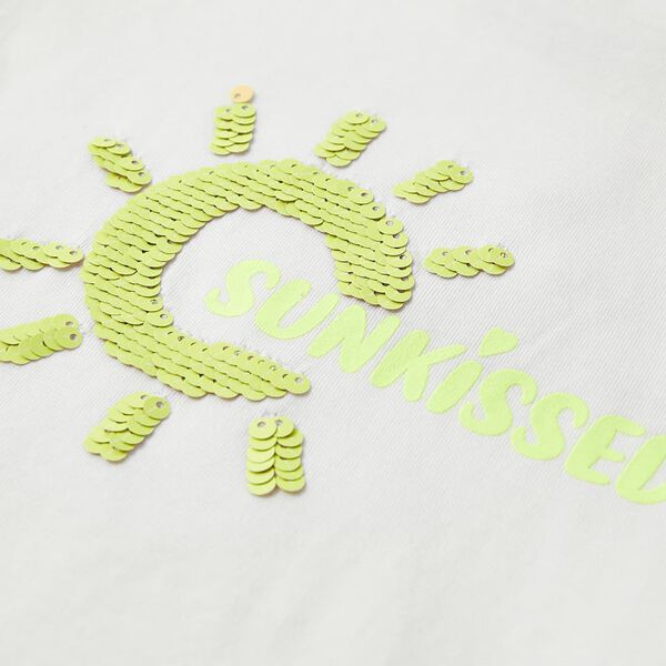 Детска тениска, екрю, 92