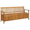 vidaXL Градинска пейка за съхранение, 170 cм, акация масив