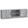 vidaXL ТВ шкаф Сива сонома 150 x 31 x 47 см Инженерна дървесина
