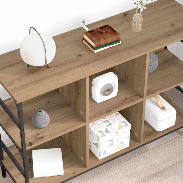 vidaXL Служебен шкаф Дъб 102 x 32 x 73,5 см