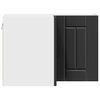 vidaXL Кухненски шкаф Черно 57 x 57 x 40 см Инженерно дърво