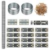 vidaXL Клетка за пилета 6x1,5x1,5 м стомана