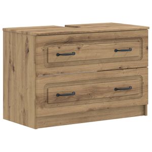 vidaXL Шкаф за мивка в баня UTRECHT Дъб артизан 82 x 41 x 56 см
