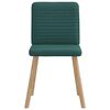 vidaXL Трапезни столове, 2 бр, тъмнозелени, текстил