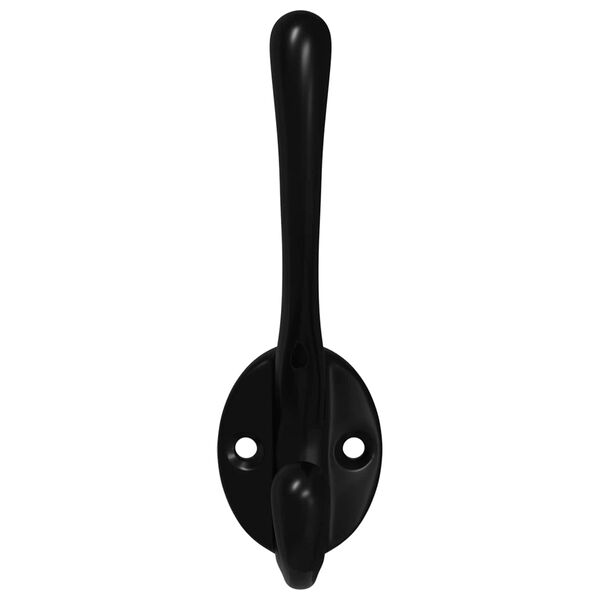 vidaXL Държач за дрехи 346 pcs Черно 102 x 29 x 47 мм Цинкова сплав