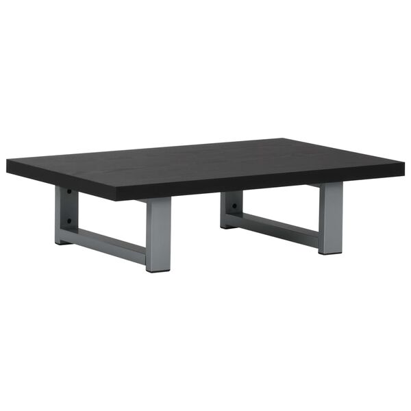 vidaXL Обзавеждане за баня, черно, 60x40x16,3 см