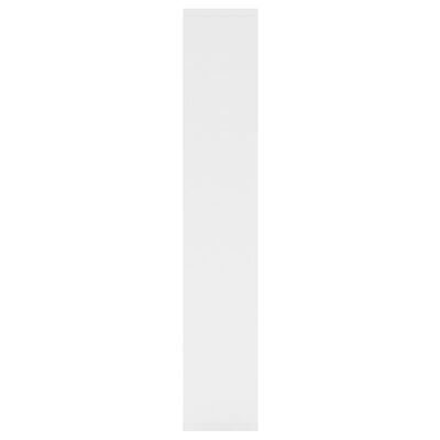 vidaXL Стенен рафт, бял, 36x16x90 см, ПДЧ