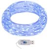 vidaXL LED микро стринг лампички 40 м 400 LED сини 8 функции
