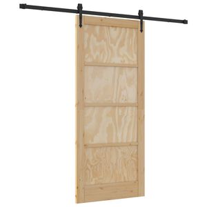 vidaXL Преплъзваща се врата ORKDAL 86 x 198,5 см Натурално