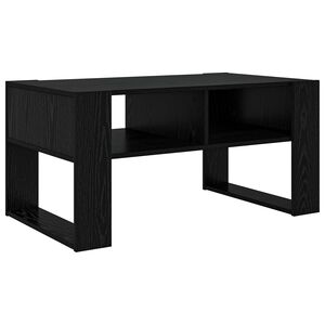 vidaXL Масичка за кафе Черния дъб 92 x 53 x 45 см Инженерна дървесина