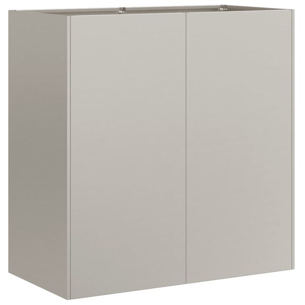 vidaXL Кашпа, ръждива, 80x40x80 см, патинираща стомана