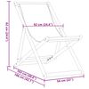 vidaXL Сгъваем плажен стол, таупе, масивно дърво евкалипт и плат