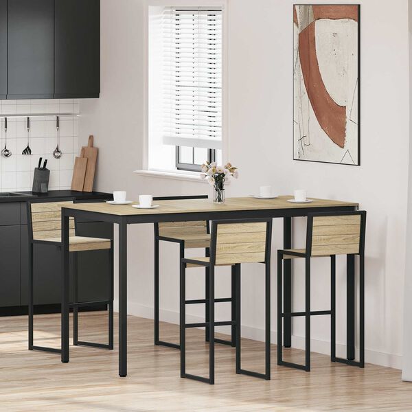 vidaXL Маса за стоене Инженерно дърво