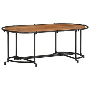 vidaXL Маса за кафе, 110x55x40 см, акация масив