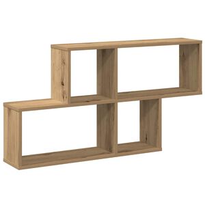 vidaXL стенна етажерка Дъб артизан 100x18x53 cm инженерна дървесина