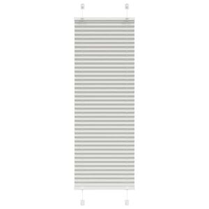 vidaXL Плисирана щора Светло сиво 40x100 cm Ширина на плата 39,4 cm