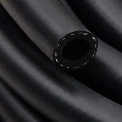 vidaXL Хибриден маркуч за въздух черен 0,6" 10 м гума и PVC