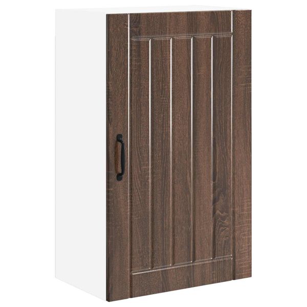 vidaXL Кухненски шкаф Lucca Кафяв дъб 50 x 31 x 80 см