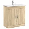 vidaXL Комплект мебели за баня Дъб сонома 81 x 40 x 84,5 см