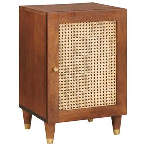 vidaXL Шкаф за баня с рафт Кафяво 38 x 33,5 x 58 см Инженерно дърво