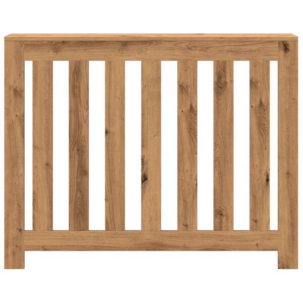 vidaXL Капак за радиатор, дъб артизан, 104x20x82 см, инженерно дърво