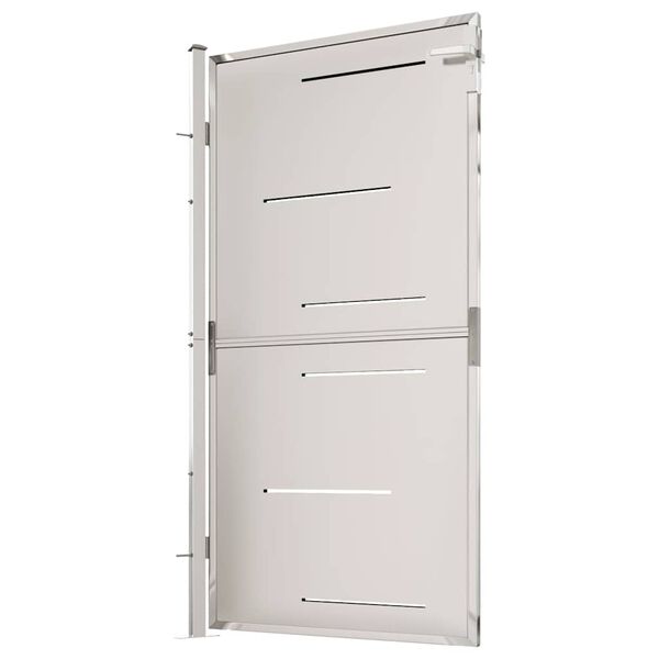 vidaXL Градинска порта 100x175 см, неръждаема стомана