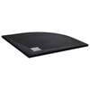vidaXL Поддушово корито, SMC, черно, 90x90 см