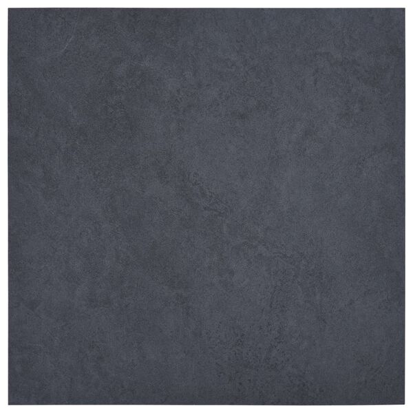 vidaXL Самозалепващи подови дъски 20 бр PVC 1,86 м² черен мрамор