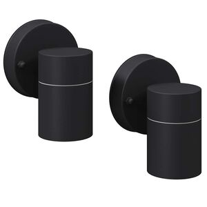 vidaXL Външни LED прожектори, 2бр, неръждаема стомана, насочени надолу