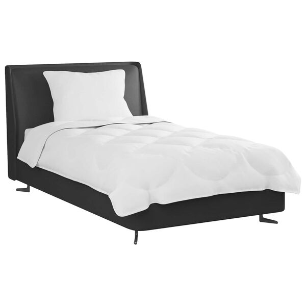 vidaXL Комплект завивки с възглавница 2 pcs Бяло Микрофибър