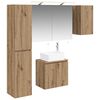 vidaXL Комплект шкафове за баня 5 pcs Дъб артизан 50 x 14,5 x 70 см