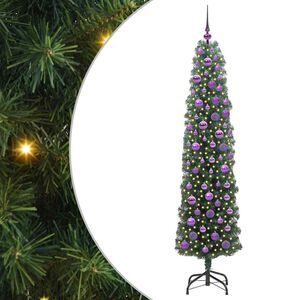vidaXL С изкуствено коледно дърво с 300 LED светодиода Зелен 180 cm