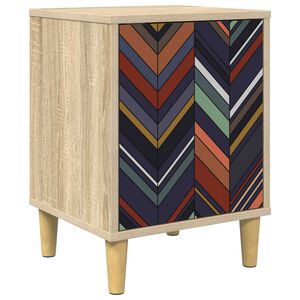 vidaXL Нощен шкаф OMMEN Дъб сонома 36 x 33 x 50 см Инженерна дървесина