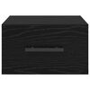 vidaXL Нощен шкаф Черен дъб 35 x 35 x 20 см Инженерно дърво