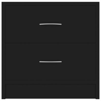 vidaXL Нощни шкафчета, 2 бр, черни, 40x30x40 см, ПДЧ