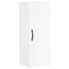 vidaXL Висок шкаф, бял гланц, 34,5x34x180 см, инженерно дърво