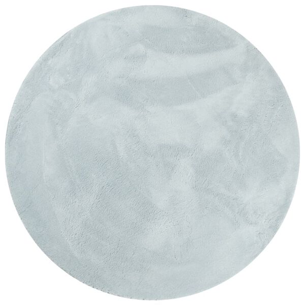 vidaXL Килим HUARTE с къс косъм, мек и миещ се, син, &Oslash; 200 см