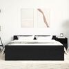 vidaXL Рамка за легло без матрак Черен дъб 160x200 см инженерно дърво