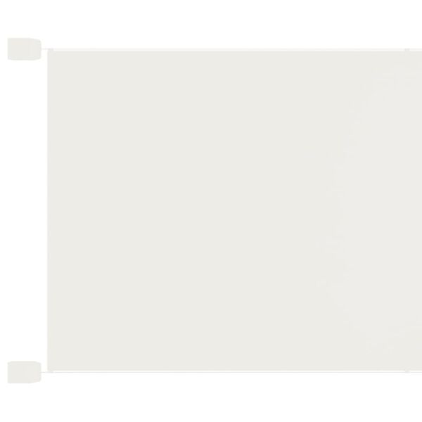 vidaXL Вертикален сенник, бял, 140x600 см, оксфорд плат