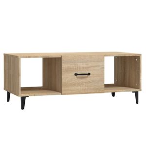 vidaXL Кафе маса, дъб сонома, 102x50x40 см, инженерно дърво