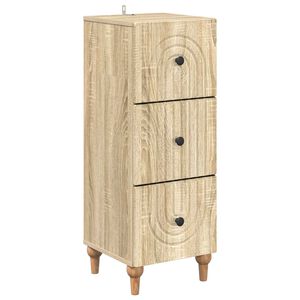 vidaXL Чекмеджетен шкаф 33 x 34,5 x 90 см Инженерна дървесина