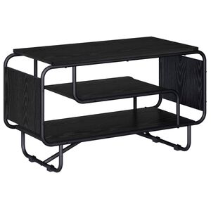 vidaXL ТВ стойка 80 x 36 x 45 см Черен дъб