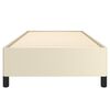 vidaXL Рамка за легло, кремава, 80x200 см, изкуствена кожа