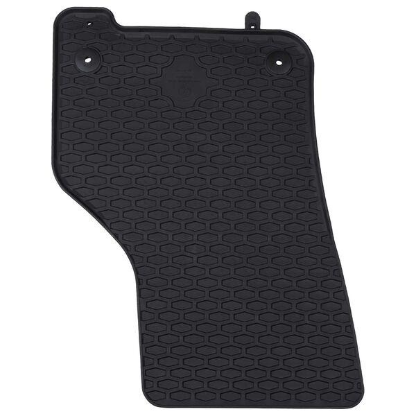 vidaXL Автомобилен килим 4 pcs Черно Каучук