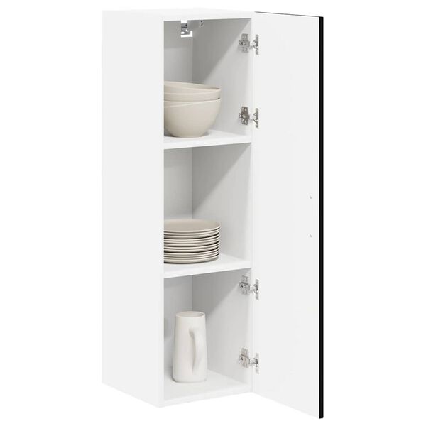 vidaXL Кухненски шкаф Черно 30 x 31 x 100 см Инженерно дърво