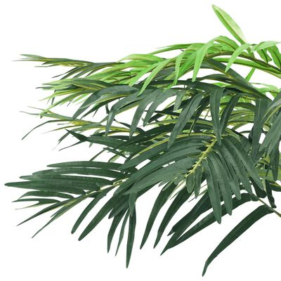 vidaXL Изкуствена финикова палма със саксия, 215 см, зелена